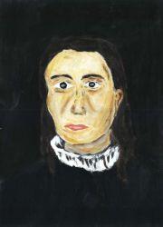 Smutná krásná žena (tempery)