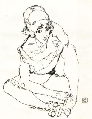 Egon Schiele - studie