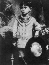 Franz Kafka jako čtyřletý
