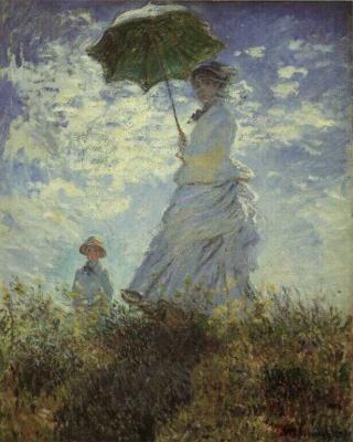 Žena se slunečníkem - Madam Monetová a její syn (La Promenade)