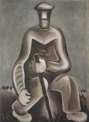 Muž s holí (asi 1927)