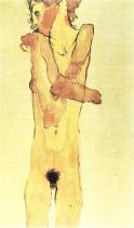 Egon Schiele: Dívčí akt (sestra Gerti), 1910