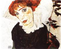 Egon Schiele: Portrét Wally, 1912