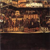 Egon Schiele: Malé město II, 1912-13