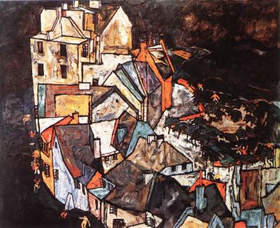 Egon Schiele: Konec města, 1917-18