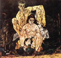 Egon Schiele: Rodina, 1918
