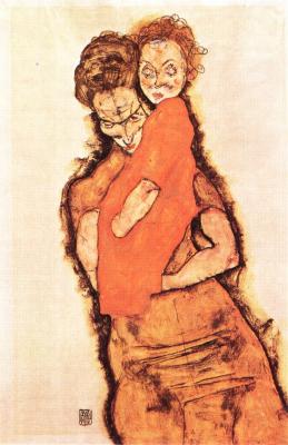 Egon Schiele: Matka a dítě, 1914
