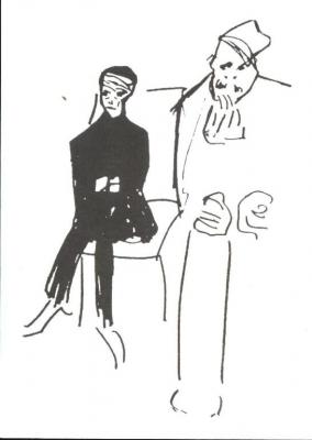 Franz Kafka - vlastní kresba