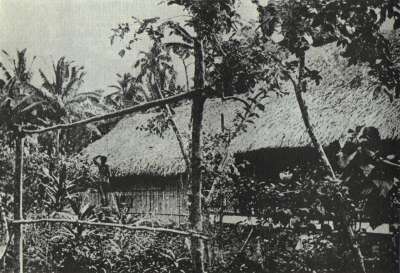 Dům, který Gauguin postavil na úvěr v Punaauia roku 1897