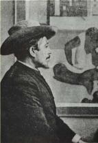 Zima 1893-94, poslední dochovaná fotografie Paula Gauguina