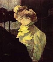 Modistka. Olej, dřevo. 1900. 61&nbsp;&times;&nbsp;49,5. Musée Toulouse-Lautrec, Albi.