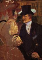 Angličan v Moulin Rouge, studie. Olej a kvaš na lepence. 1892. 116,5&nbsp;&times;&nbsp;81. The Metropolitan Museum of Art, New York.