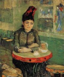 Agostina Segatoriová v Café de Tambourin. 1887. 91&nbsp;&times;&nbsp;71. Národní muzeum Vincenta van Gogha, Amsterdam.