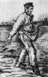 Setí, Haag, prosinec 1882, tužka, štětec a tuš, 61&nbsp;&times;&nbsp;40, Nadace P. a N. de Boer, Amsterdam.
