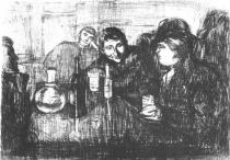 Christiania-Bohème I. Lept. 1895. 21,9 × 29,8.